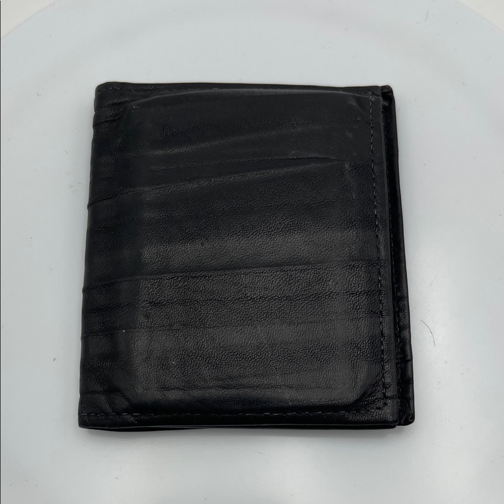 Rolfs Classic Black Leather Card Holder